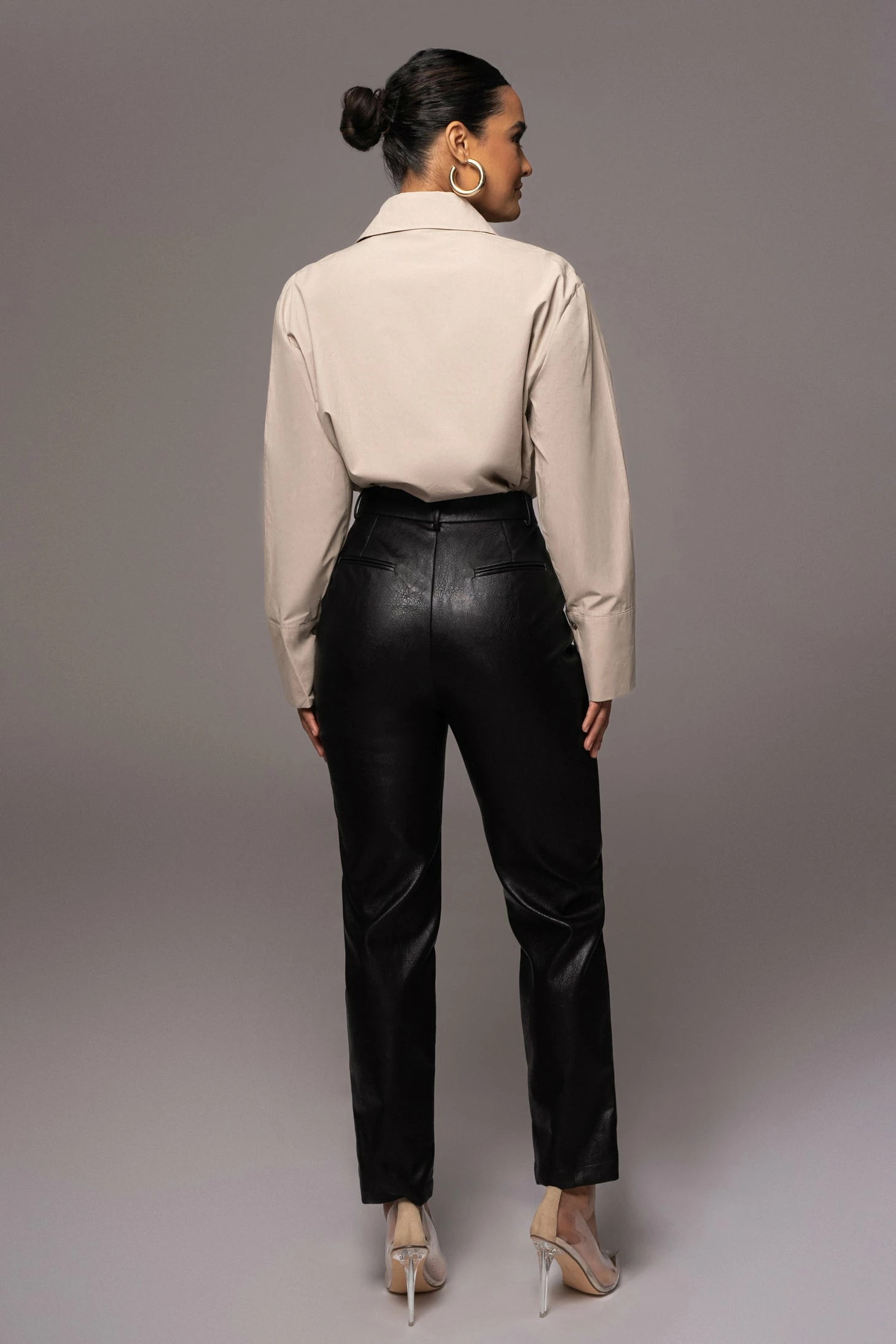 Khaki Classic Button Up Shirt 8 Khaki Classic Button Up Shirt - Image 6