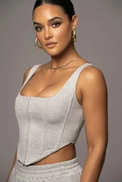 Grey More Than Friends Corset -Jluxlabel Shop PRODUCT NOV172022 220