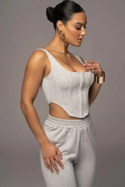 Grey More Than Friends Corset -Jluxlabel Shop PRODUCT NOV172022 221