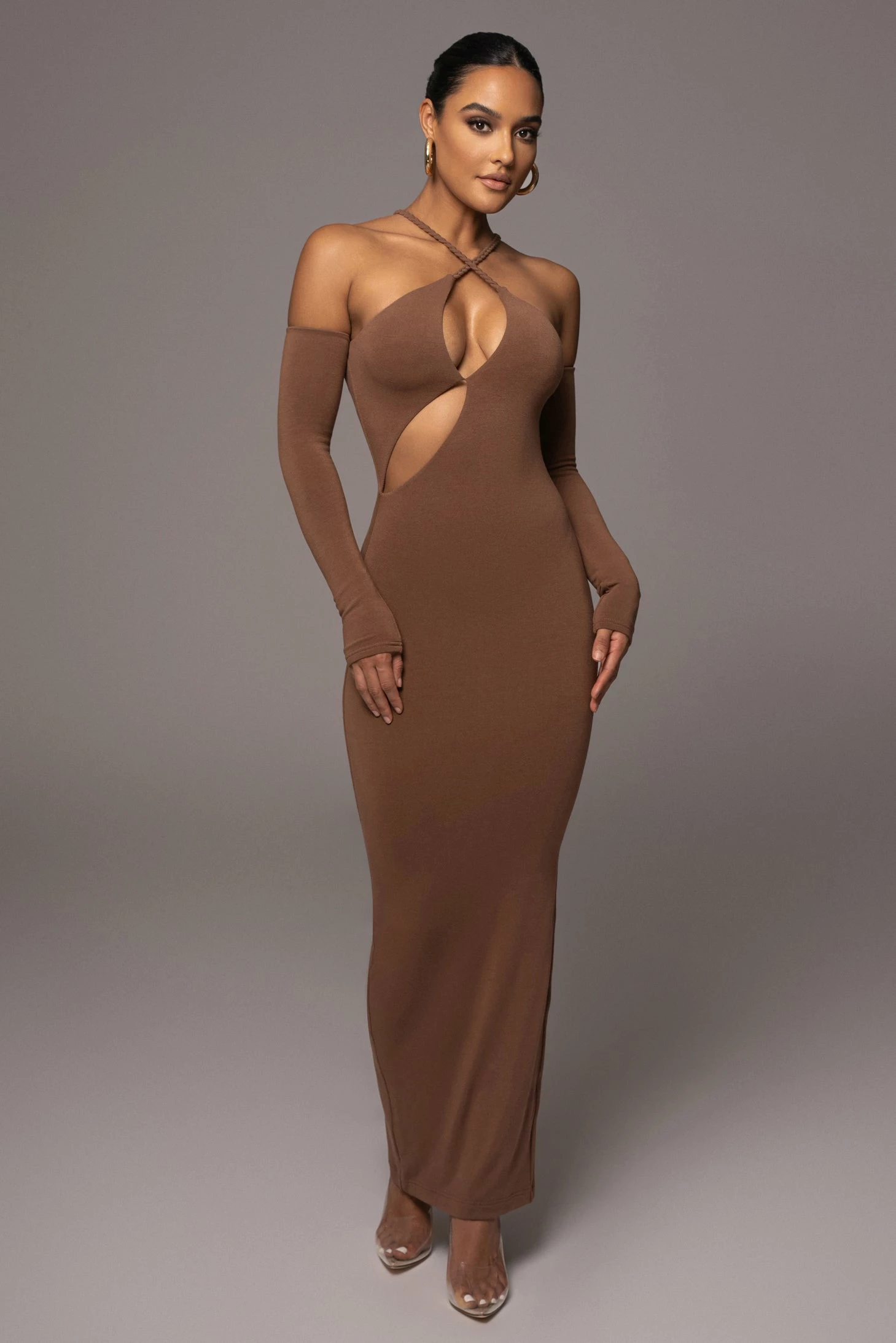 Pecan Soledad Cross Maxi Dress 5 Pecan Soledad Cross Maxi Dress - Image 3