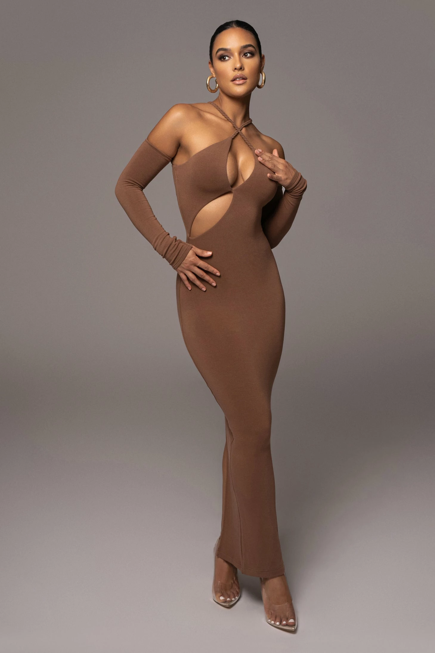 Pecan Soledad Cross Maxi Dress 11 Pecan Soledad Cross Maxi Dress - Image 9