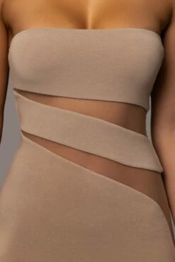 Beige Unpredictable Midi Dress -Jluxlabel Shop PRODUCT NOV212022 DECDROP1 14