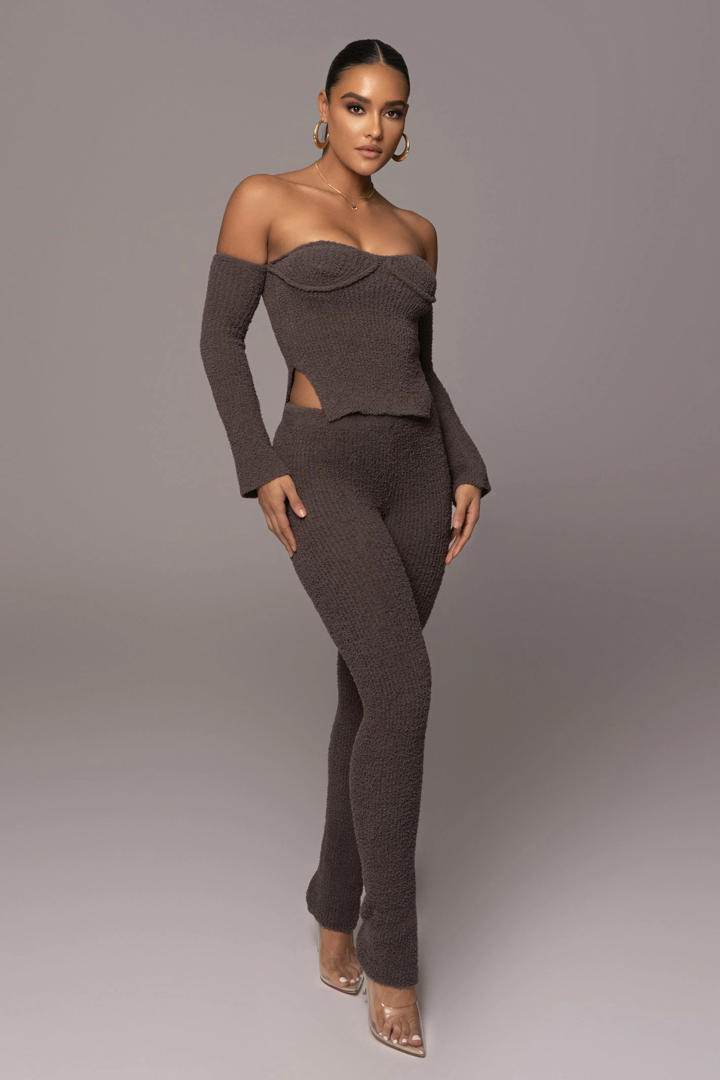 Midnight Grey Off The Record Plush Set 3 Midnight Grey Off The Record Plush Set