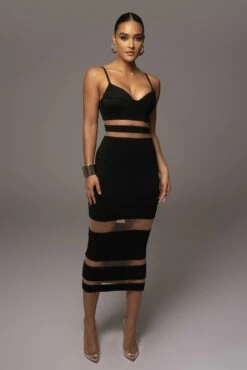 Noir Alysiha Midi Dress