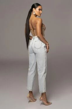 LIMITED EDITION Tan Rhinestone Crystal Corset 37 LIMITED EDITION Tan Rhinestone Crystal Corset -Jluxlabel Shop PRODUCT NOV32022 HOLIDAY 146