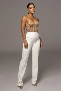 LIMITED EDITION Tan Rhinestone Crystal Corset 35 LIMITED EDITION Tan Rhinestone Crystal Corset -Jluxlabel Shop PRODUCT NOV32022 HOLIDAY 151