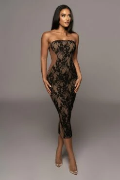 Noir/Tan Easy To Love Dress 14 Noir/Tan Easy To Love Dress -Jluxlabel Shop PRODUCT OCT102022 HOLIDAY 26