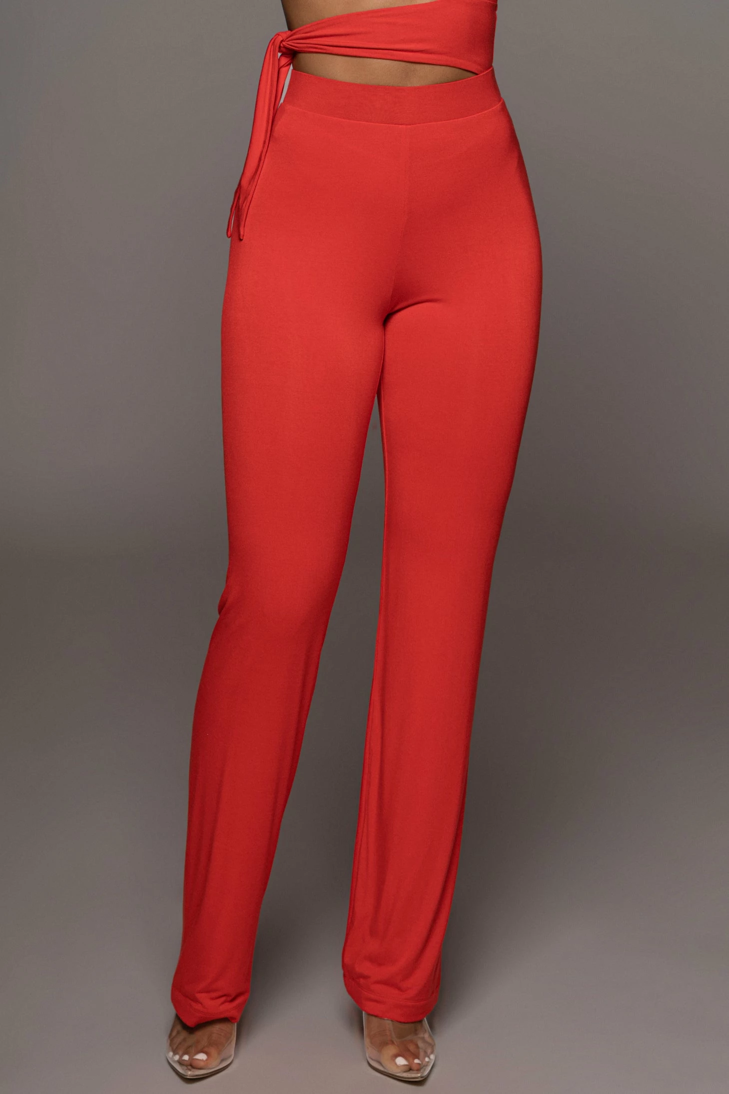 Jluxbasix Red Not So Yoga Pants 4 Jluxbasix Red Not So Yoga Pants - Image 2