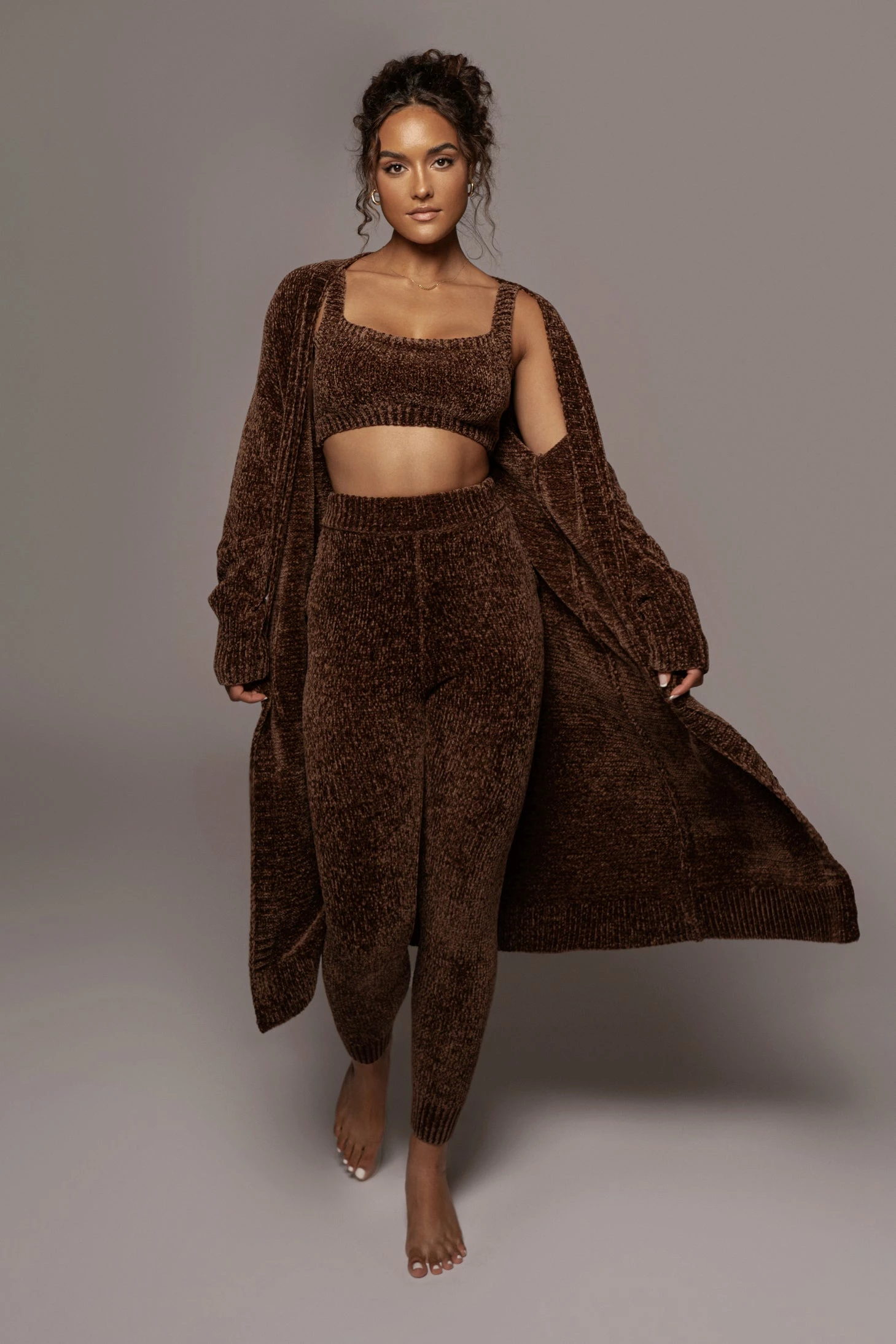 Chocolate Gemma Crop Chenille Top 12 Chocolate Gemma Crop Chenille Top - Image 10