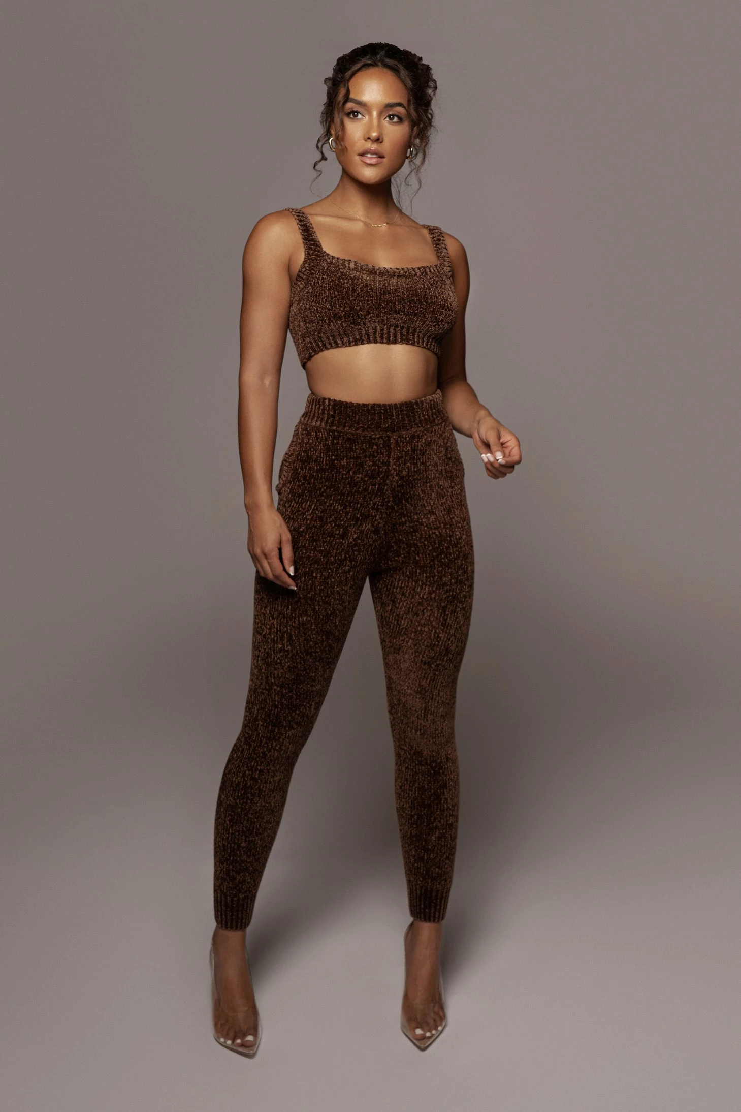 Chocolate Gemma Crop Chenille Top 17 Chocolate Gemma Crop Chenille Top - Image 15