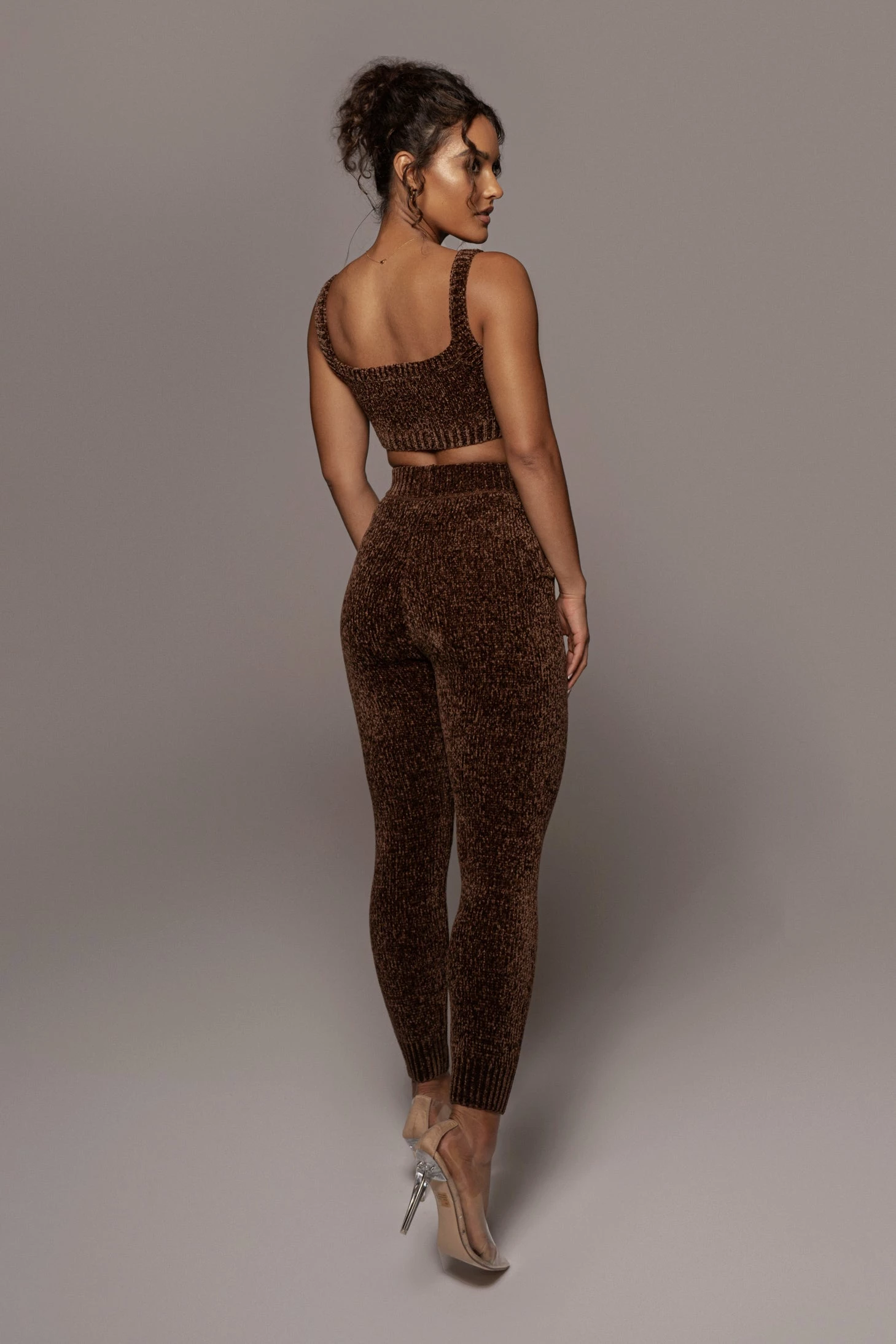 Chocolate Gemma Crop Chenille Top 20 Chocolate Gemma Crop Chenille Top - Image 18