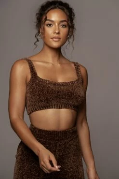 Chocolate Gemma Crop Chenille Top 29 Chocolate Gemma Crop Chenille Top -Jluxlabel Shop PRODUCT SEPT272021 257