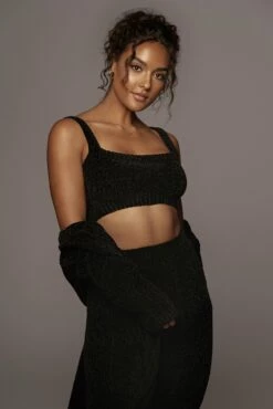 Black Gemma Crop Chenille Top -Jluxlabel Shop PRODUCT SEPT272021 273 188fbbd7 2f2b 42c4 9c4c c2c738f1fc07