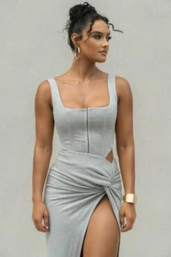 Grey More Than Friends Corset -Jluxlabel Shop PRODUCT SEPT92022 KNITS 82