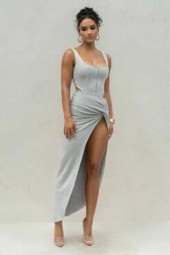 Grey More Than Friends Corset -Jluxlabel Shop PRODUCT SEPT92022 KNITS 84