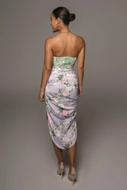 Lilac Emielle Satin Skirt -Jluxlabel Shop SPRINGFLORALS PRODUCT MAR1821 156