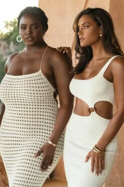 Ivory Time After Time Dress -Jluxlabel Shop SUMMER4 56