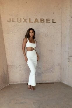 Ivory Time After Time Dress -Jluxlabel Shop SUMMER4 PRODUCT 190