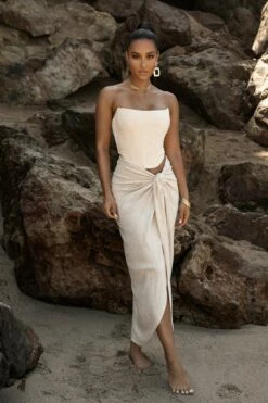 Natural Saylor Linen Sarong -Jluxlabel Shop SUMMER5 PART1 54 8e3e79a7 8e88 41a2 ad2b 592149a67447