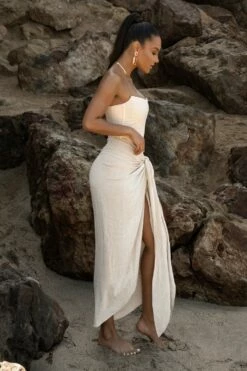 Natural Saylor Linen Sarong -Jluxlabel Shop SUMMER5 PART1 55 df57a4f3 0369 4eb8 b02a dbdcfe77c96c