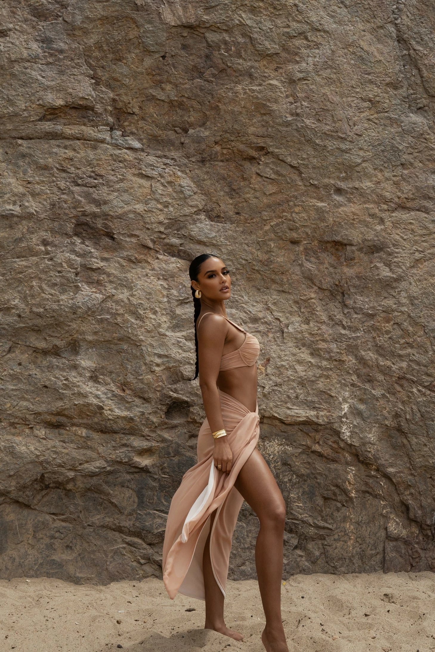 Tan Uncharted Waters Sarong 10 Tan Uncharted Waters Sarong - Image 8