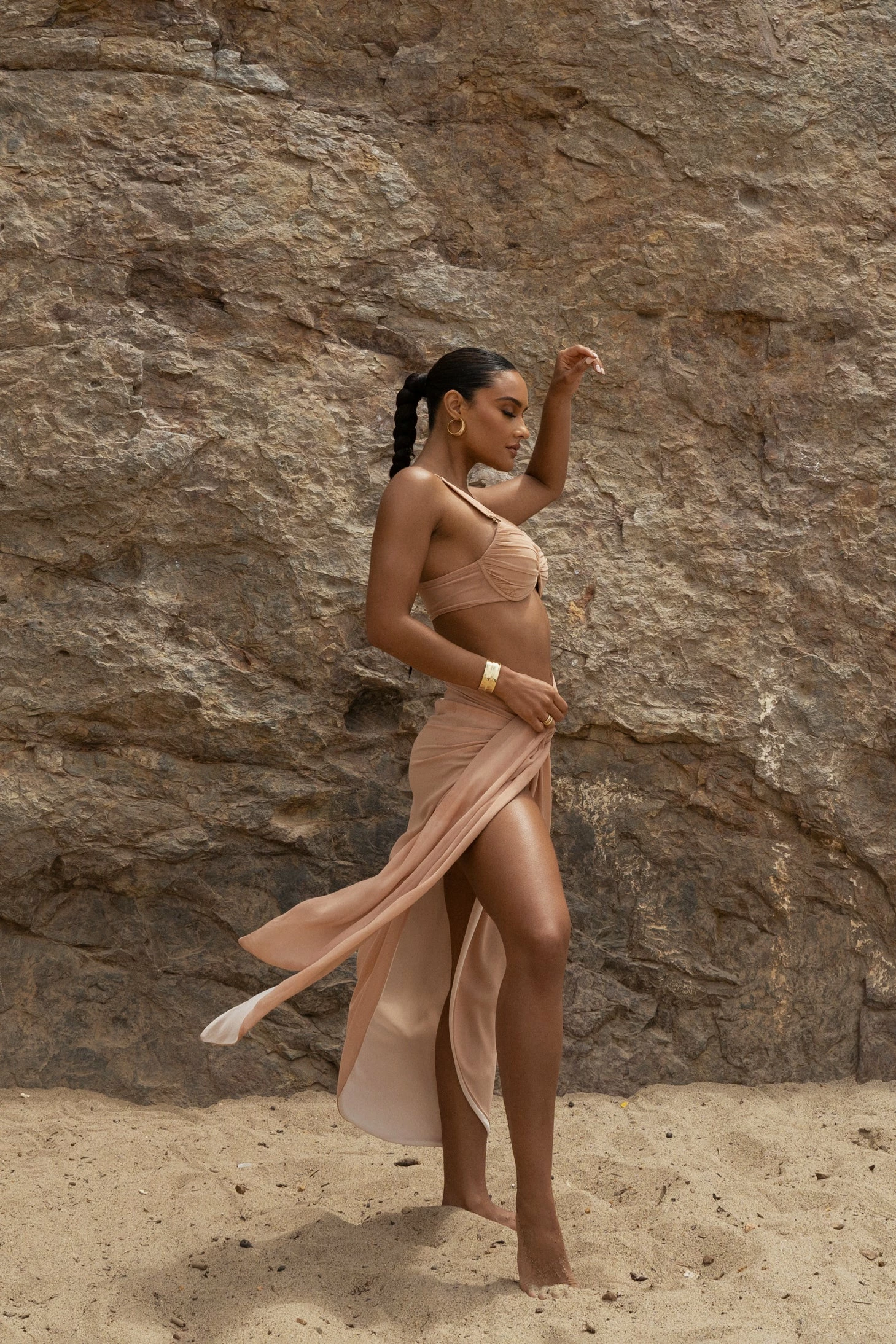 Tan Uncharted Waters Sarong 9 Tan Uncharted Waters Sarong - Image 7