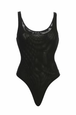 Noir Mesh Essentials Tank Bodysuit Undergarment 21 Noir Mesh Essentials Tank Bodysuit Undergarment -Jluxlabel Shop blackmeshtank